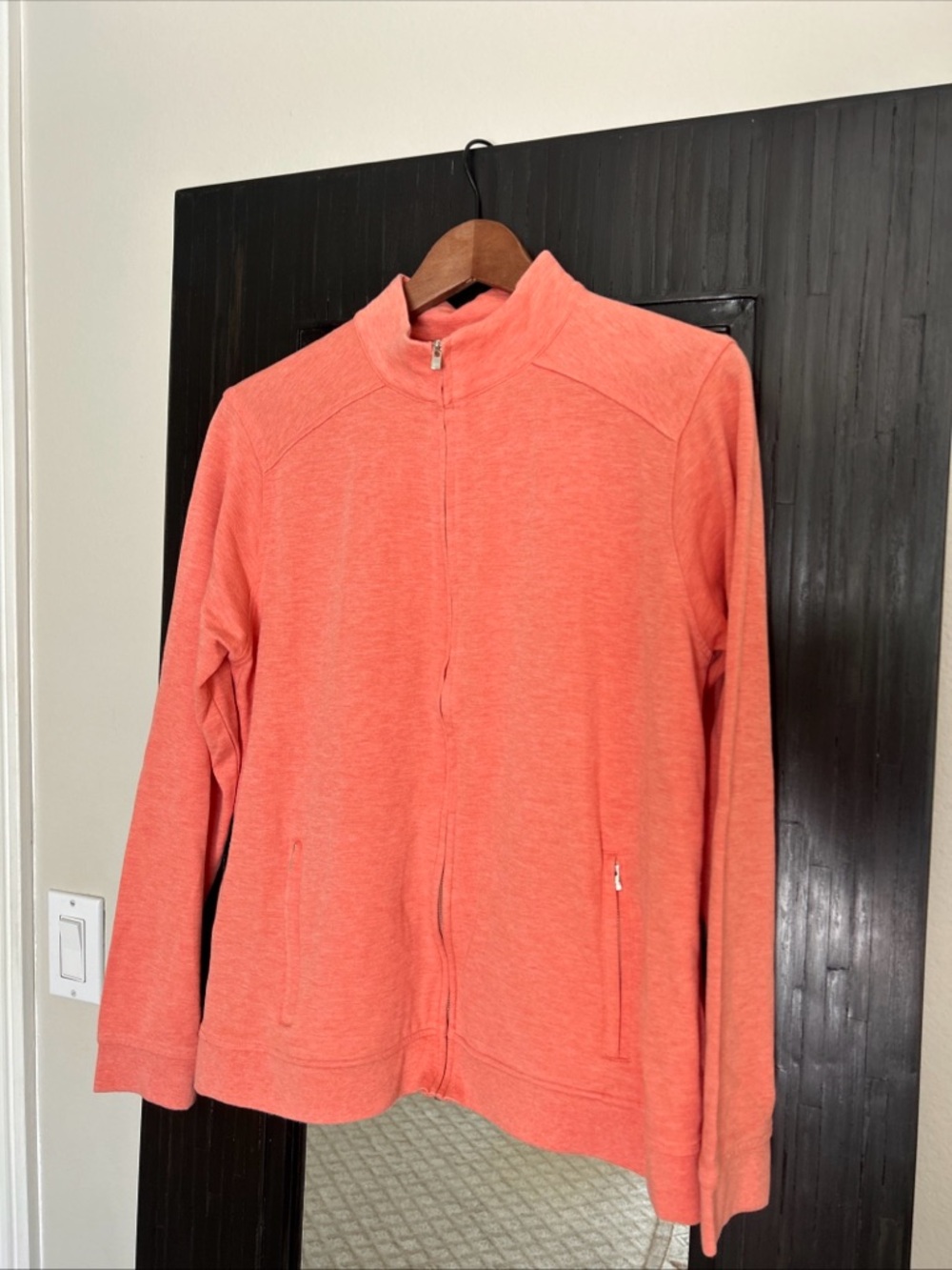 Peter Millar Coral Orange Women’s XL Full Zip Jacket Casual Golf Beach